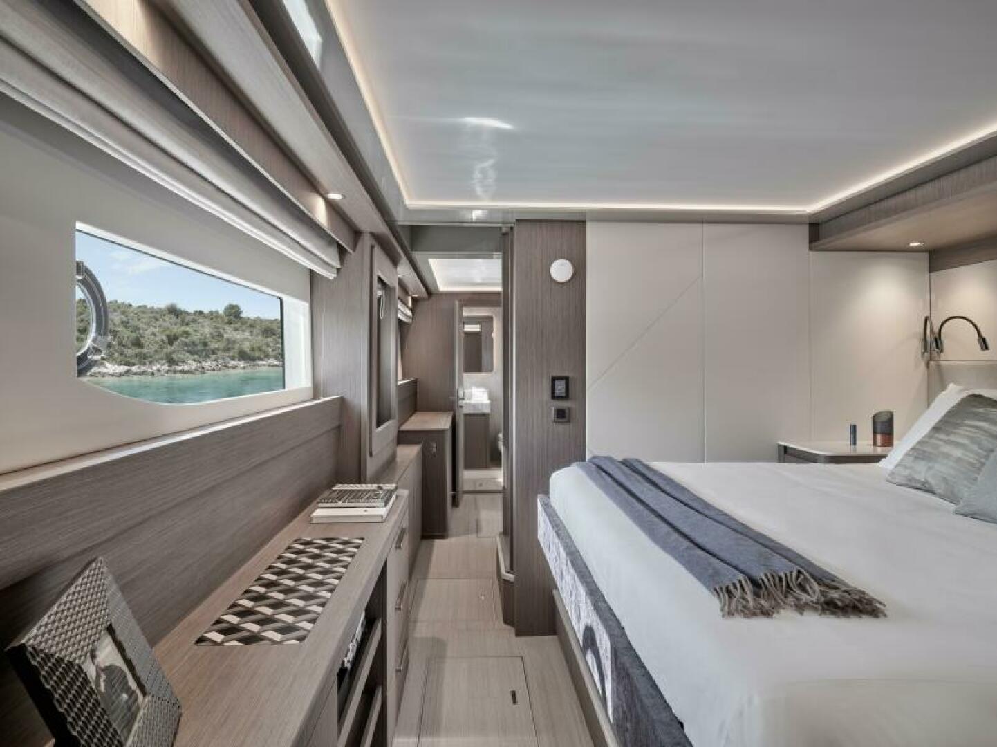 Slide: The Image of 2025 65 Prestige M8 Multi-Hull Power Catamaran - Manufacturer Super VIP Stateroom - Portside - 4354574