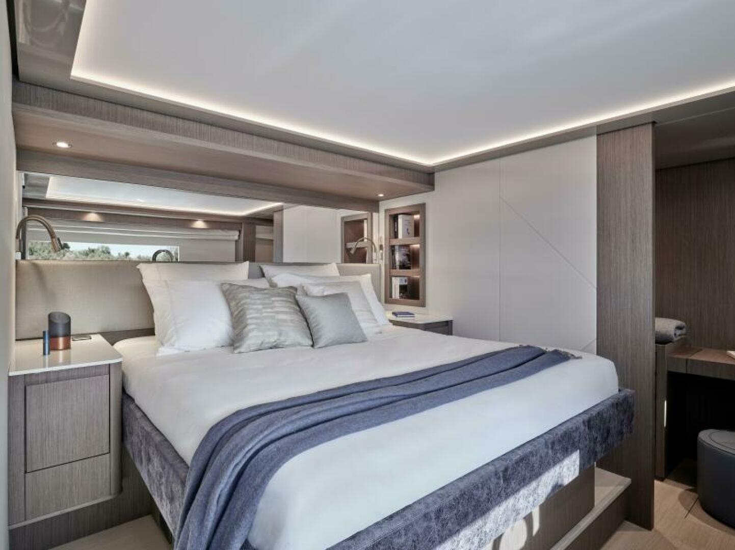 Slide: The Image of 2025 65 Prestige M8 Multi-Hull Power Catamaran - Manufacturer Super VIP Stateroom - Portside - 4354576