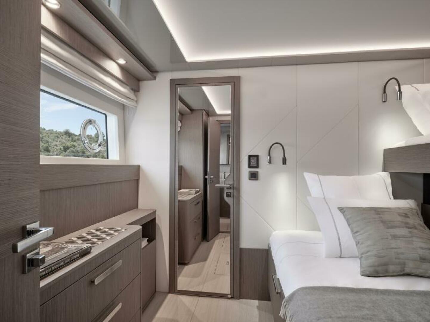 Slide: The Image of 2025 65 Prestige M8 Multi-Hull Power Catamaran - Manufacturer Guest Stateroom - 4354580