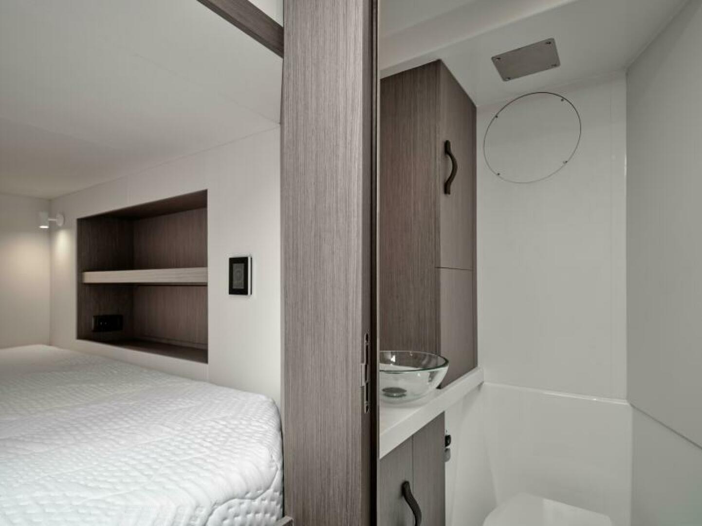 Slide: The Image of 2025 65 Prestige M8 Multi-Hull Power Catamaran - Manufacturer Crew Stateroom - 4354584