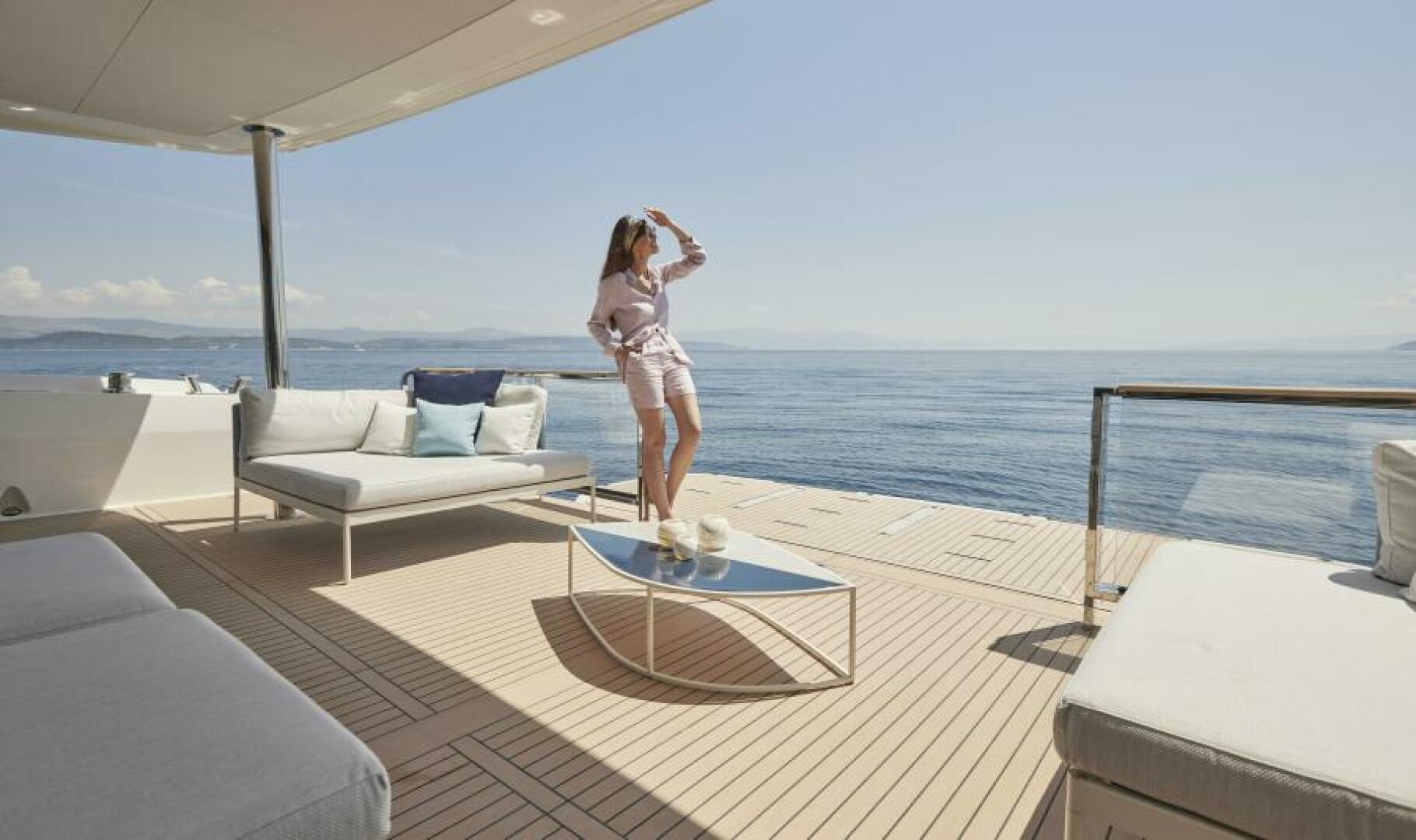 Slide: The Image of 2025 65 Prestige M8 Multi-Hull Power Catamaran - Manufacturer Cockpit - 4354601