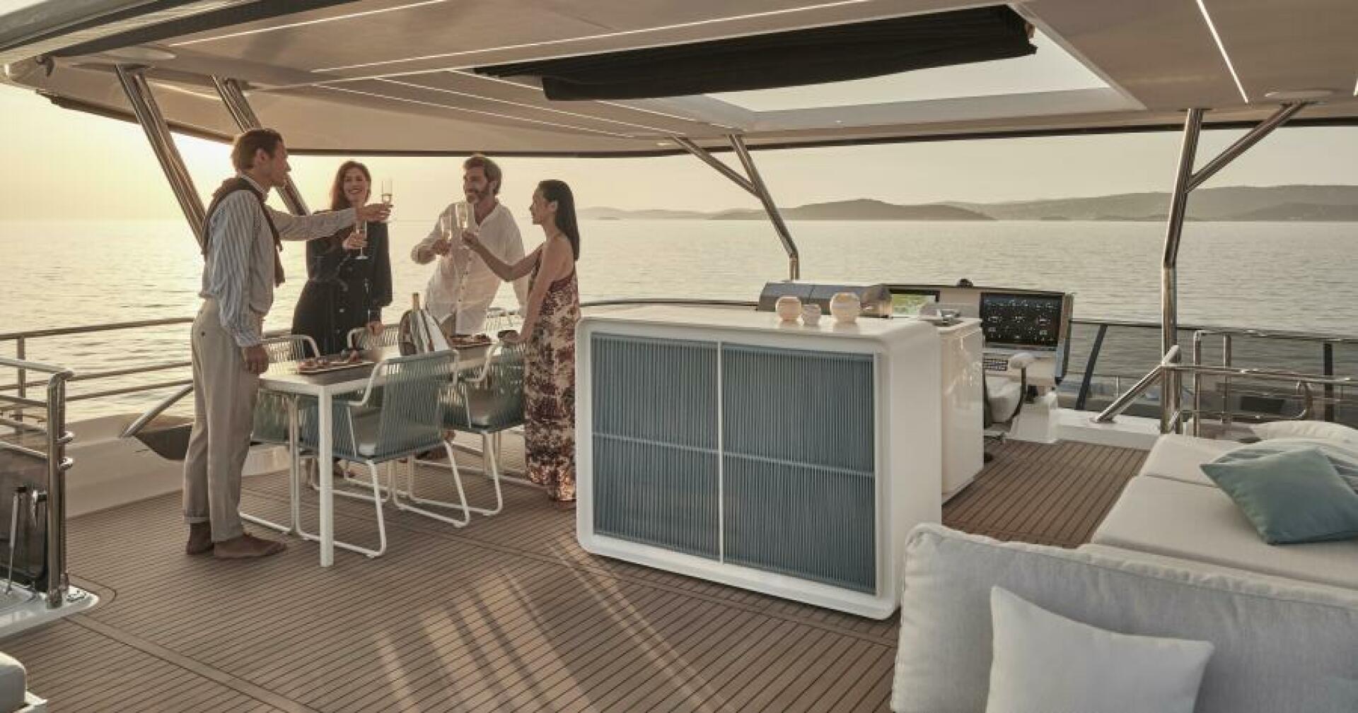 Slide: The Image of 2025 65 Prestige M8 Multi-Hull Power Catamaran - Manufacturer Flybridge - 4354608