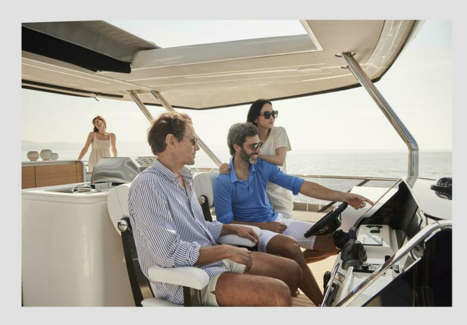 Slide: The Image of 2025 65 Prestige M8 Multi-Hull Power Catamaran - Manufacturer Flybridge Helm - 4354610