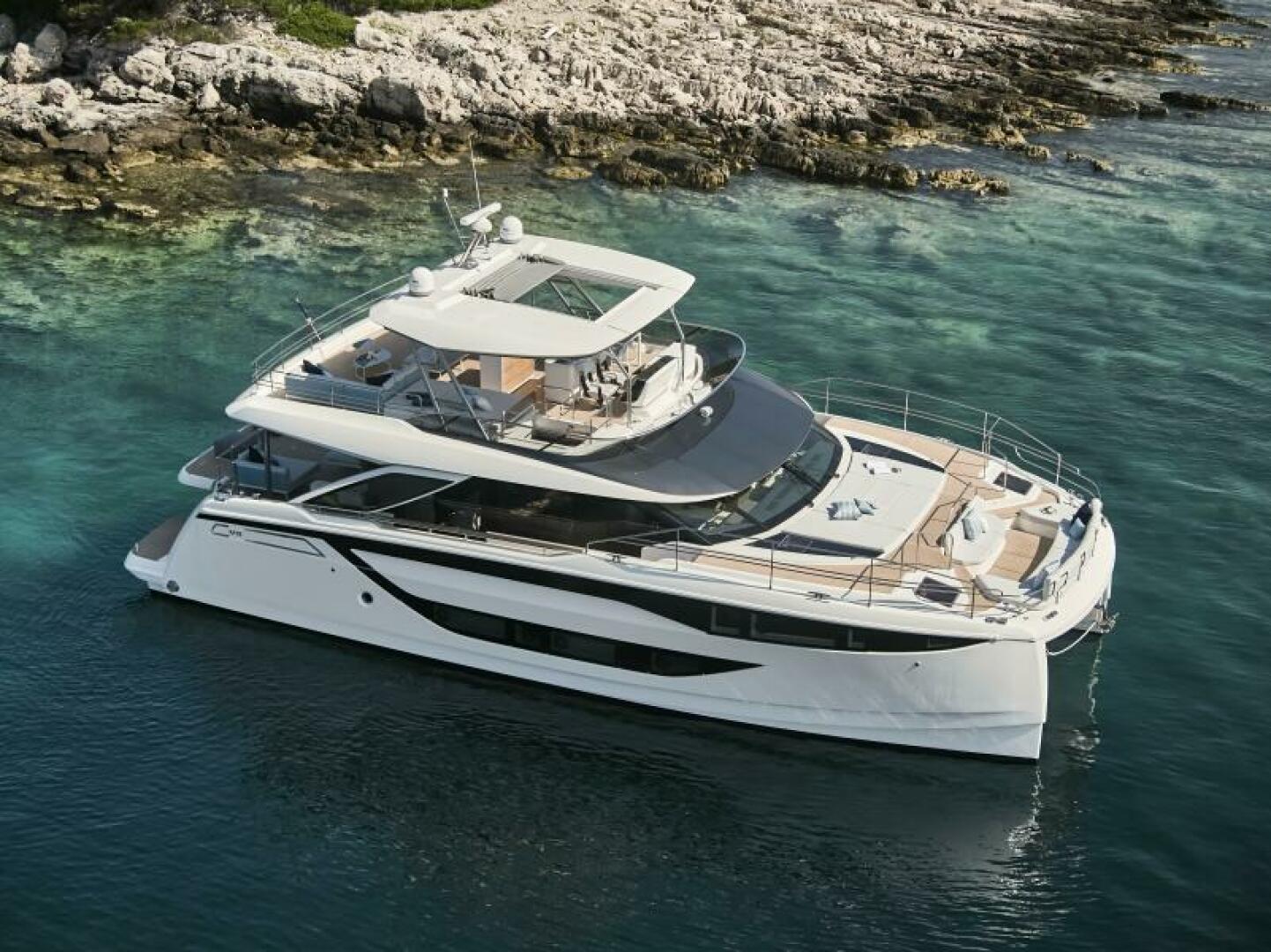 Slide: The Image of 2025 65 Prestige M8 Multi-Hull Power Catamaran - Manufacturer Profile - 4354615