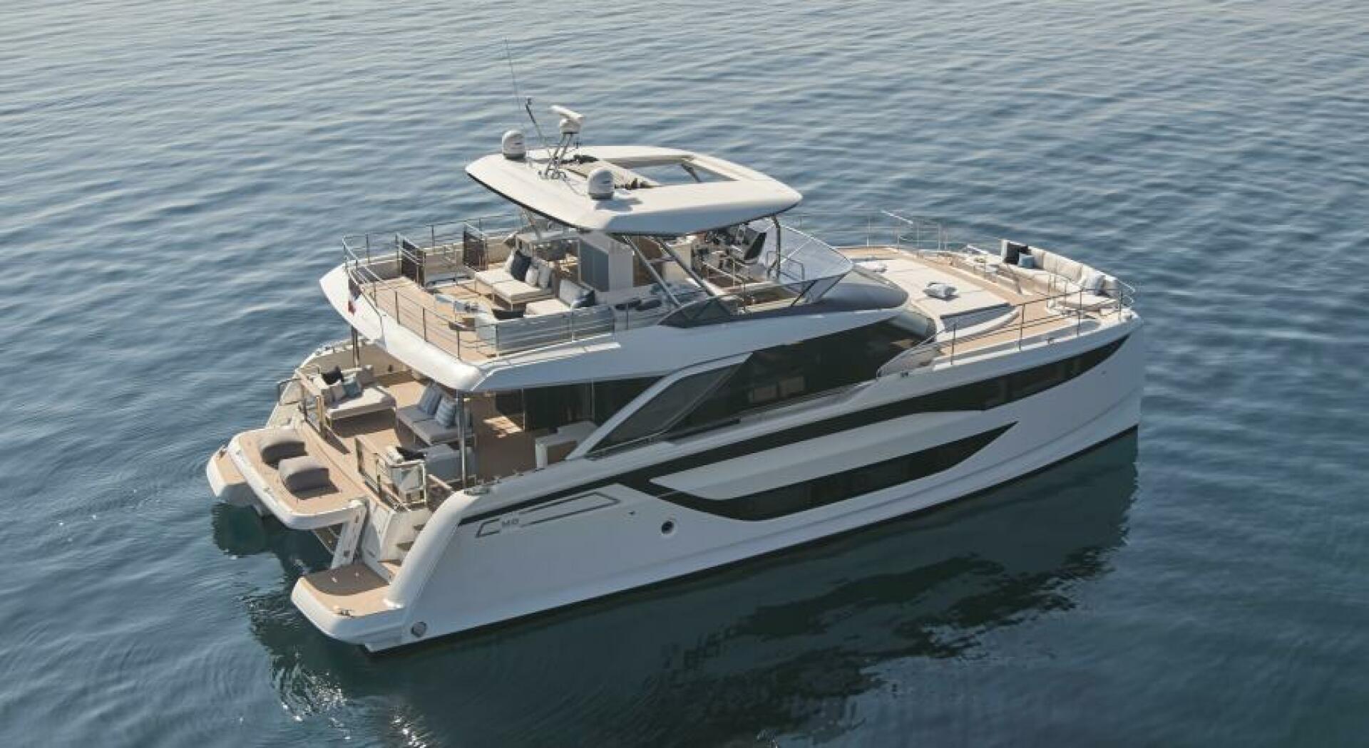 Slide: The Image of 2025 65 Prestige M8 Multi-Hull Power Catamaran - Manufacturer Profile - 4354616