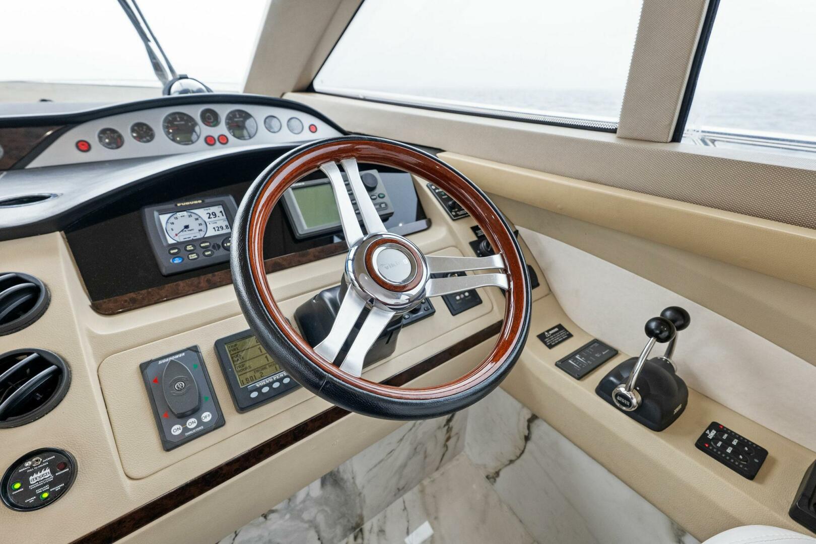 Slide: The Image of 2009 Princess 54 Flybridge- ADIOS IV- Helm - 5036700