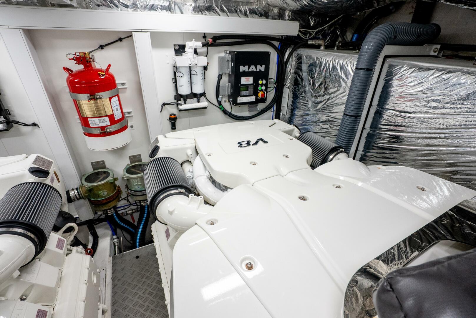 Slide: The Image of Princess F62 Stumped- Engine Room 2020 Princess Flybridge Stumped - 5567498