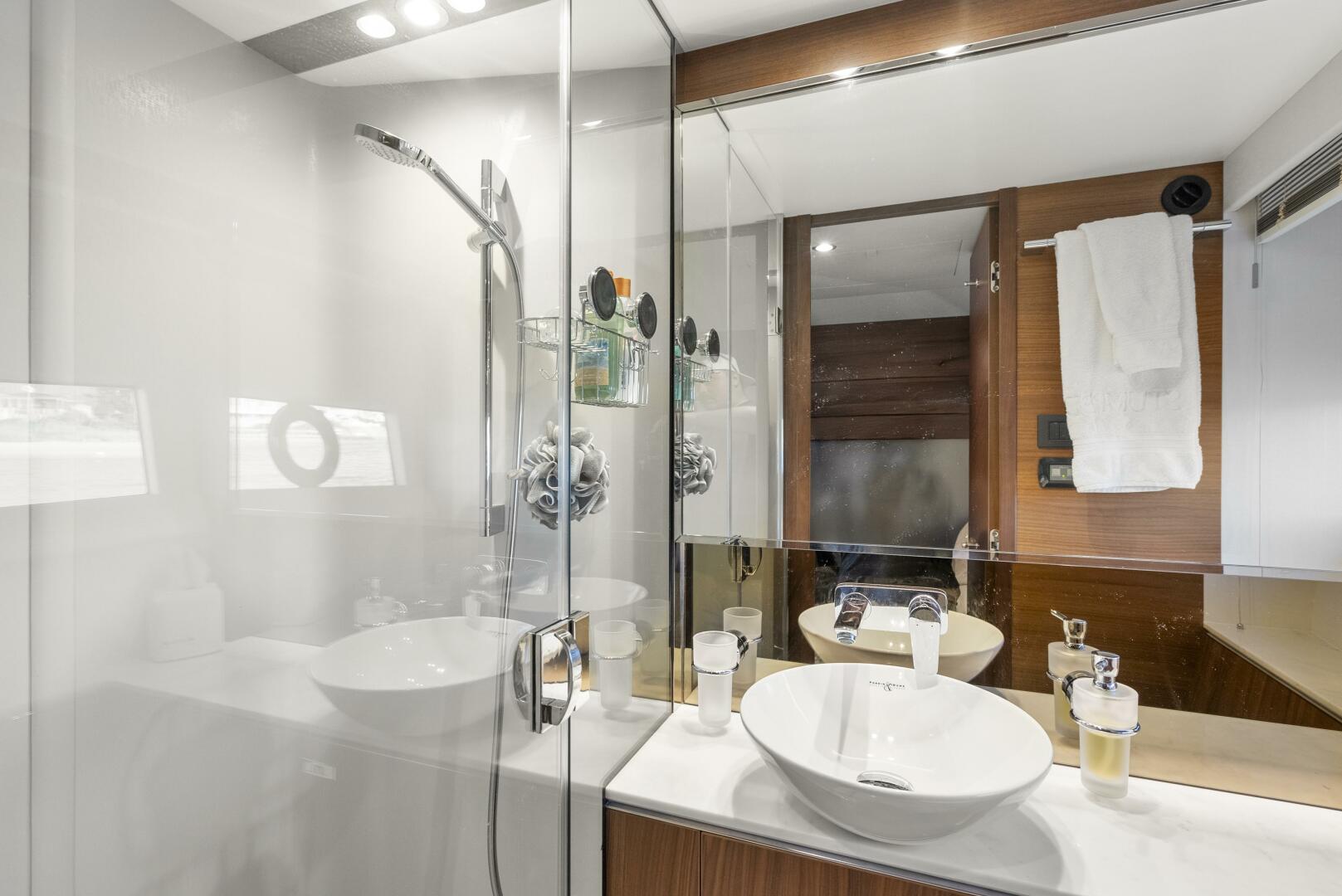 Slide: The Image of Princess F62 Stumped- Forward VIP Stateroom Head 2020 Princess Flybridge Stumped - 5567473