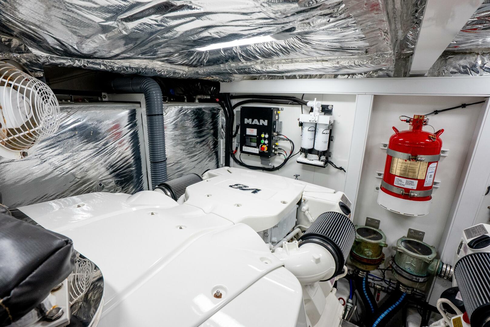 Slide: The Image of Princess F62 Stumped- Engine Room 2020 Princess Flybridge Stumped - 5567500