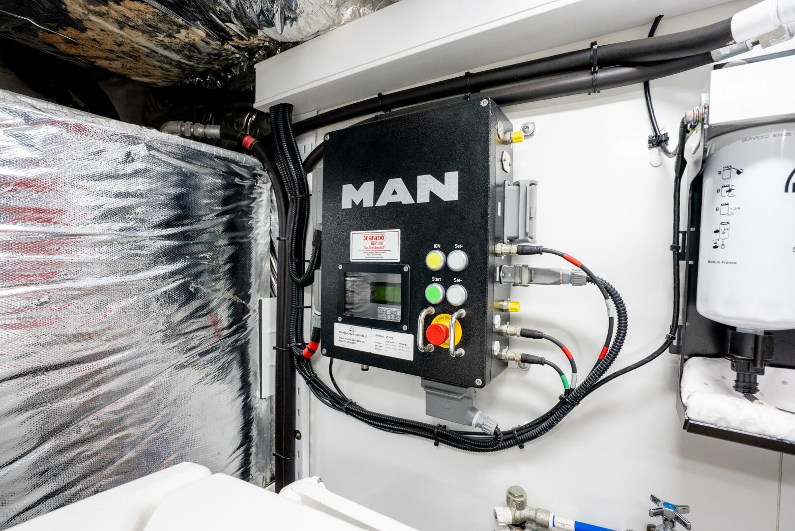 Slide: The Image of Princess F62 Stumped- Engine Room 2020 Princess Flybridge Stumped - 5567501