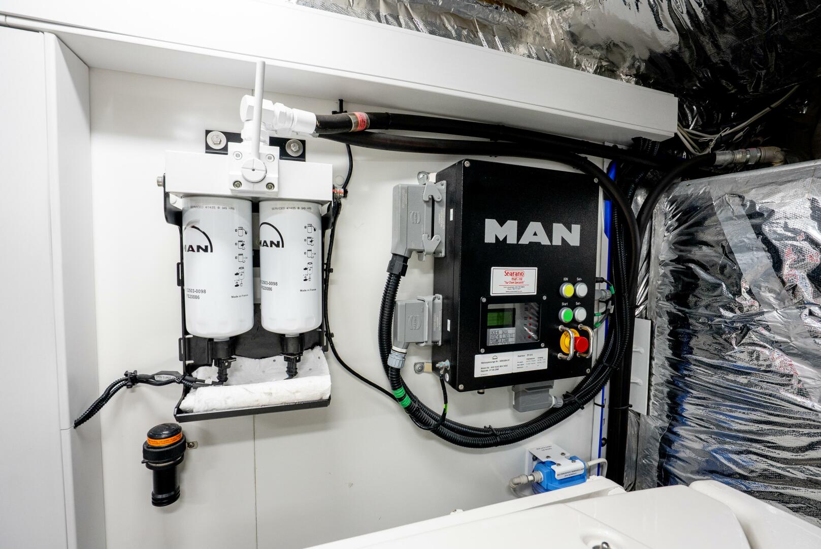 Slide: The Image of Princess F62 Stumped- Engine Room 2020 Princess Flybridge Stumped - 5567503