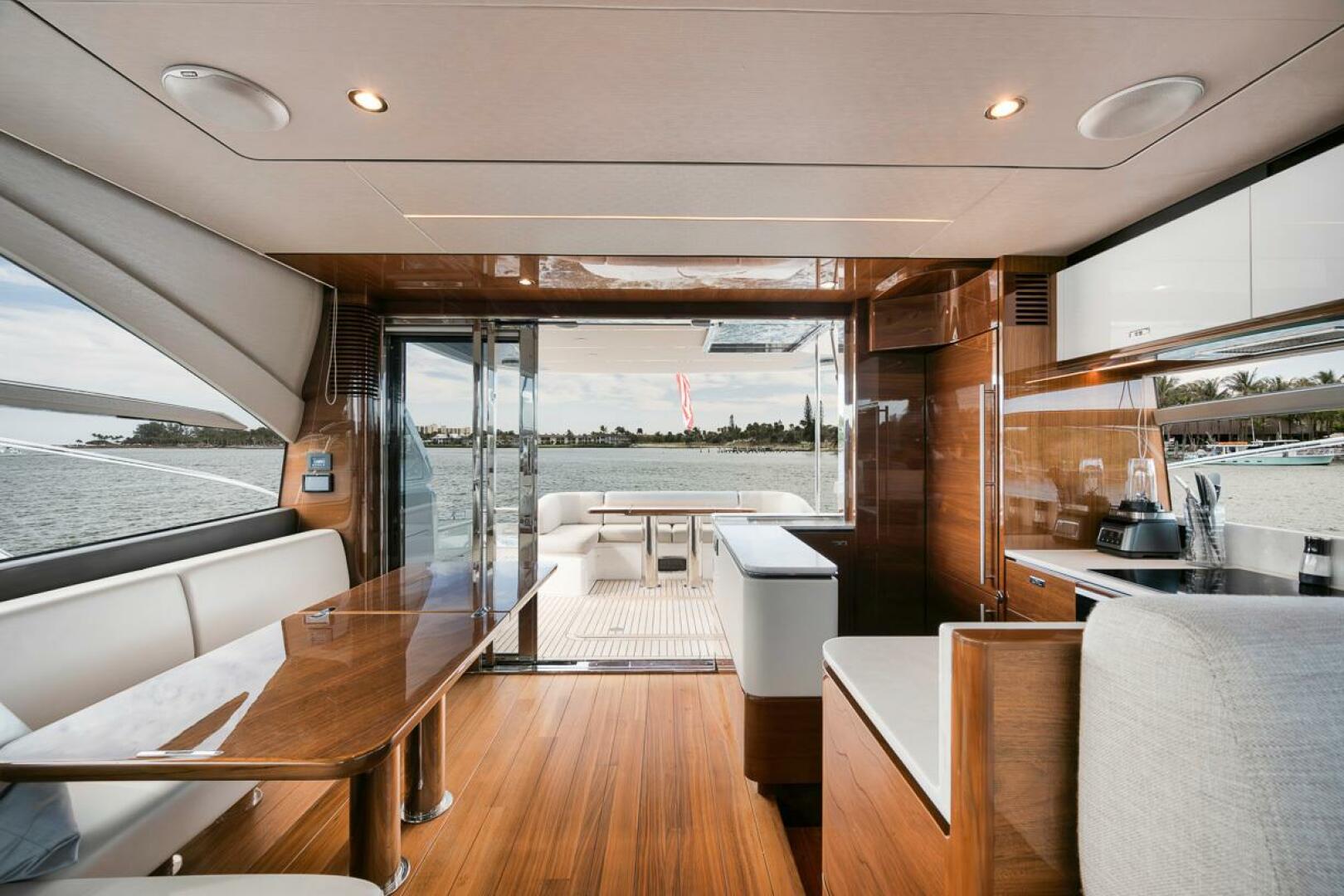 Slide: The Image of 2020 Princess F62 - Dinette and Galley - 4181160
