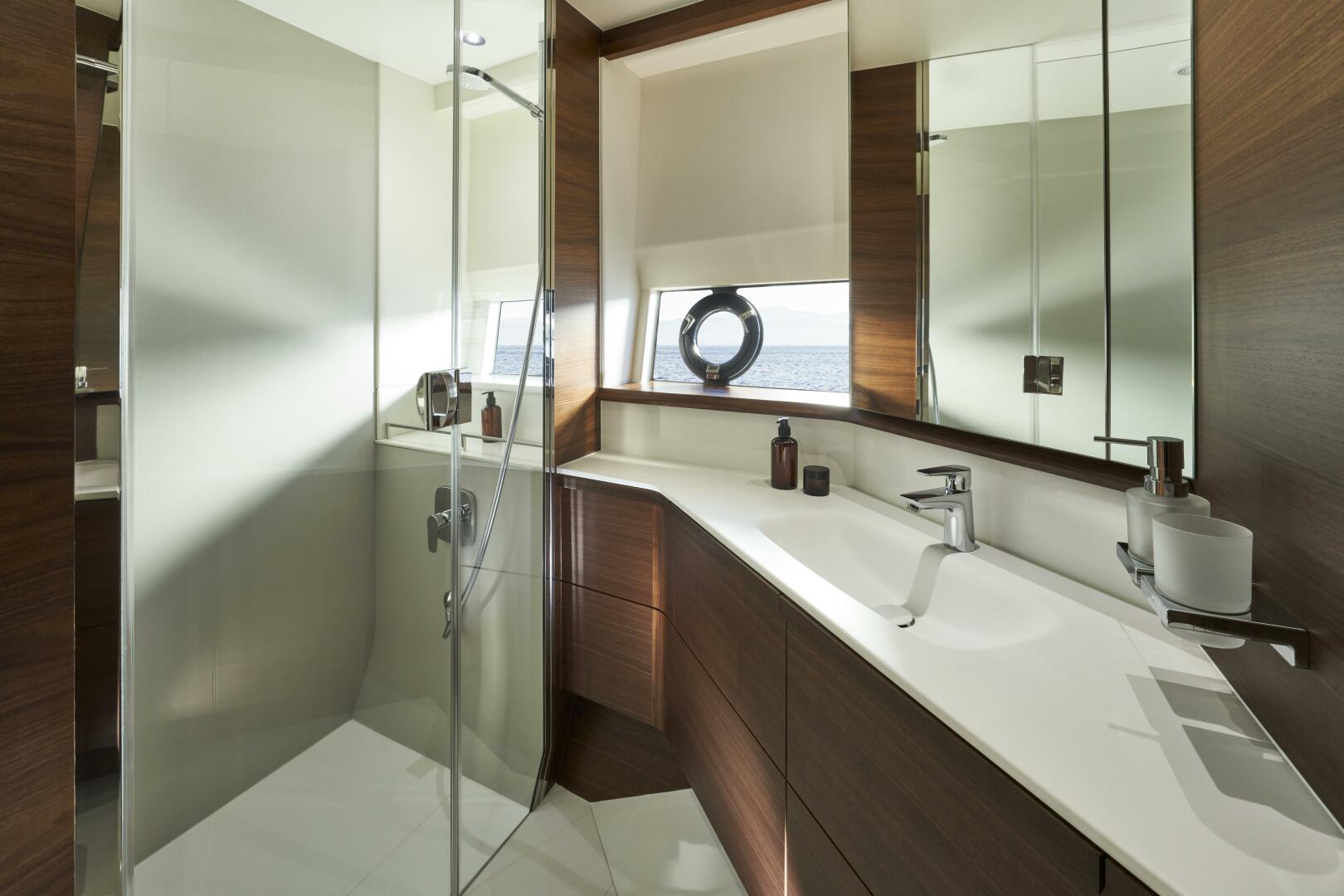 Slide: The Image of 2026 Princess F65 - Forward Cabin Bathroom - 12