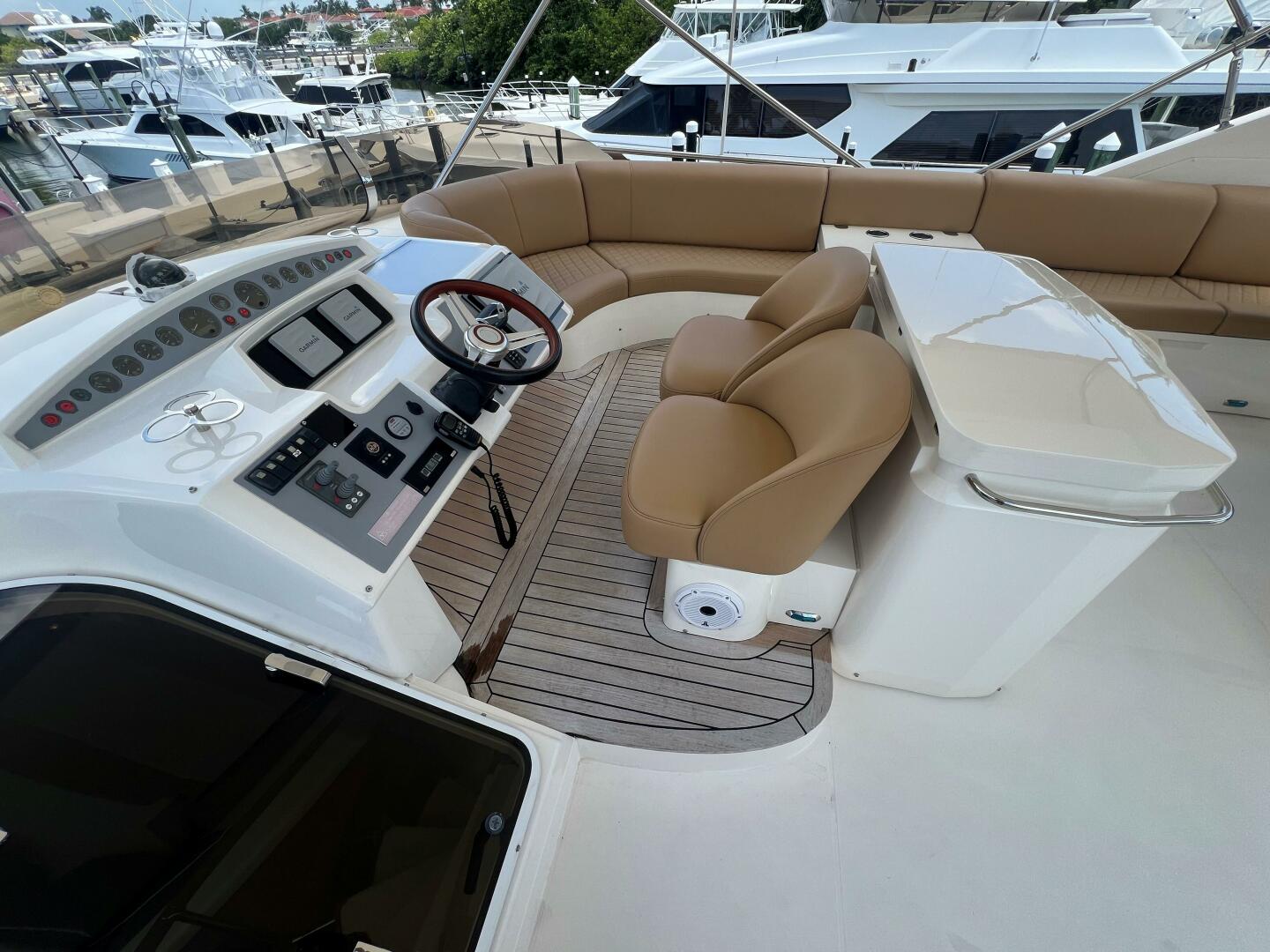 Slide: The Image of Princess 67 Flybridge -Upper Helm 2006 67 Princess Flybridge - 5347776