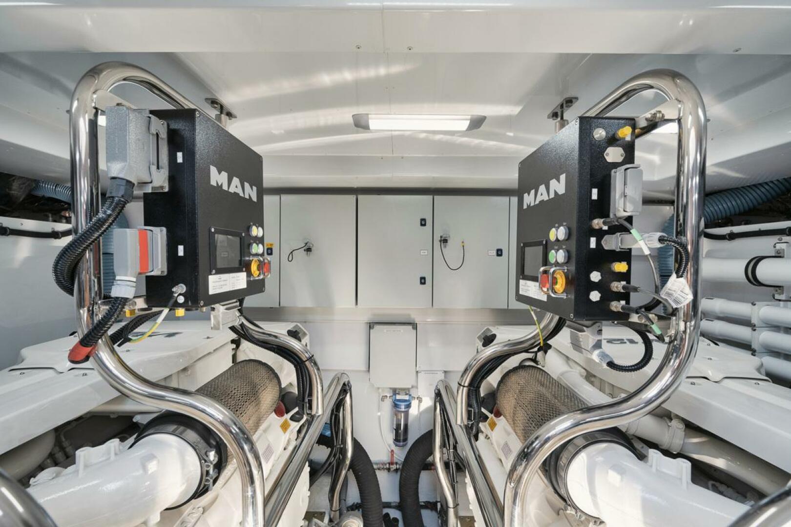 Slide: The Image of Princess V78 Hooked Her - Engine Room 2020 Princess V78  - 3985624