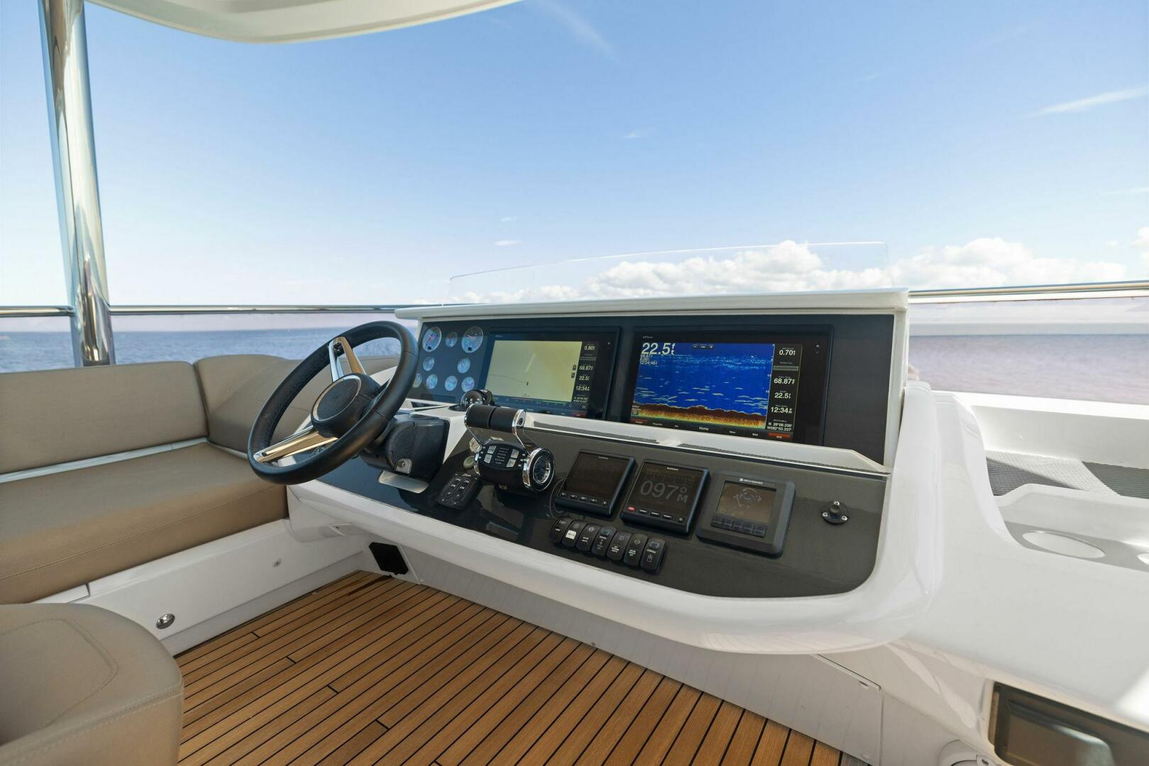 Slide: The Image of 2018 80 Princess Y75 - AMARULA SUN - Flybridge Helm - 3991501