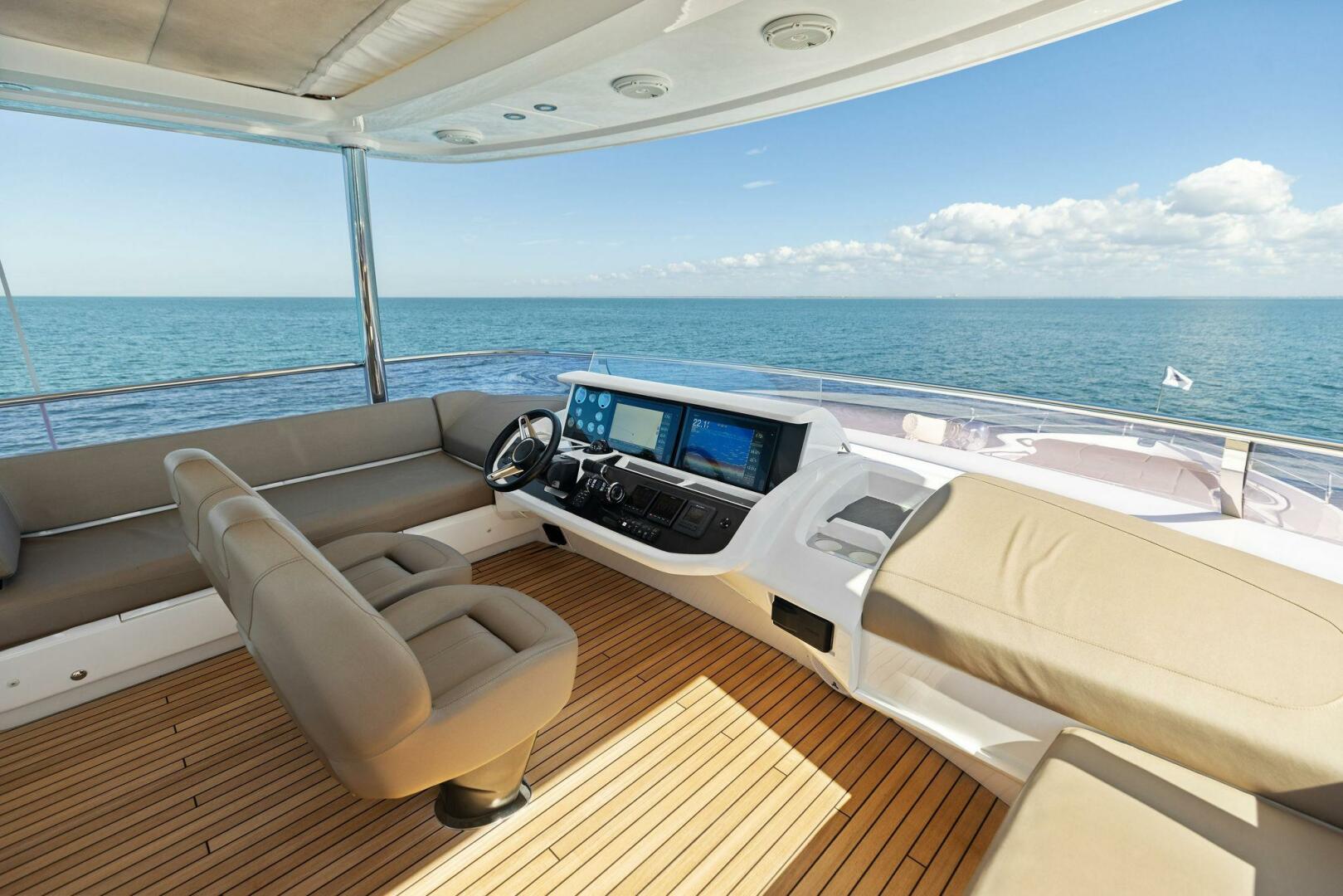 Slide: The Image of 2018 80 Princess Y75 - AMARULA SUN - Flybridge Helm - 3991496