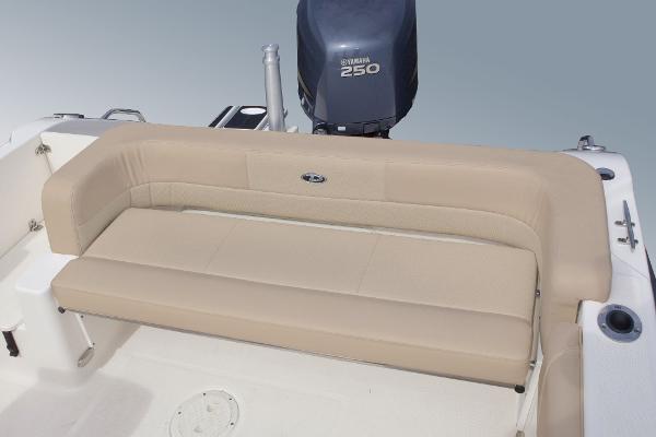 Slide: The Image of Manufacturer Provided Image: 2016 Pursuit DC 235 Dual Console boat with Yamaha 250 engine and beige seating. - 22