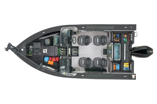 Slide: The Image of Top view of 2024 Ranger VX1888 WT fishing boat interior layout. - 20