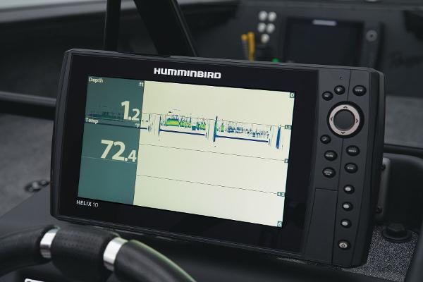 Slide: The Image of Humminbird fish finder display on 2024 Ranger VX1888 WT boat. - 37