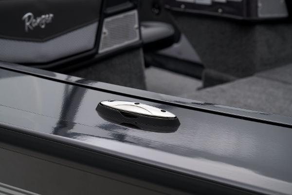 Slide: The Image of 2024 Ranger VX1888 WT boat interior detail with sleek design. - 47