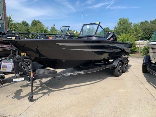 Slide: The Image of 2024 Ranger VX1888 WT black fishing boat on a trailer. - 5