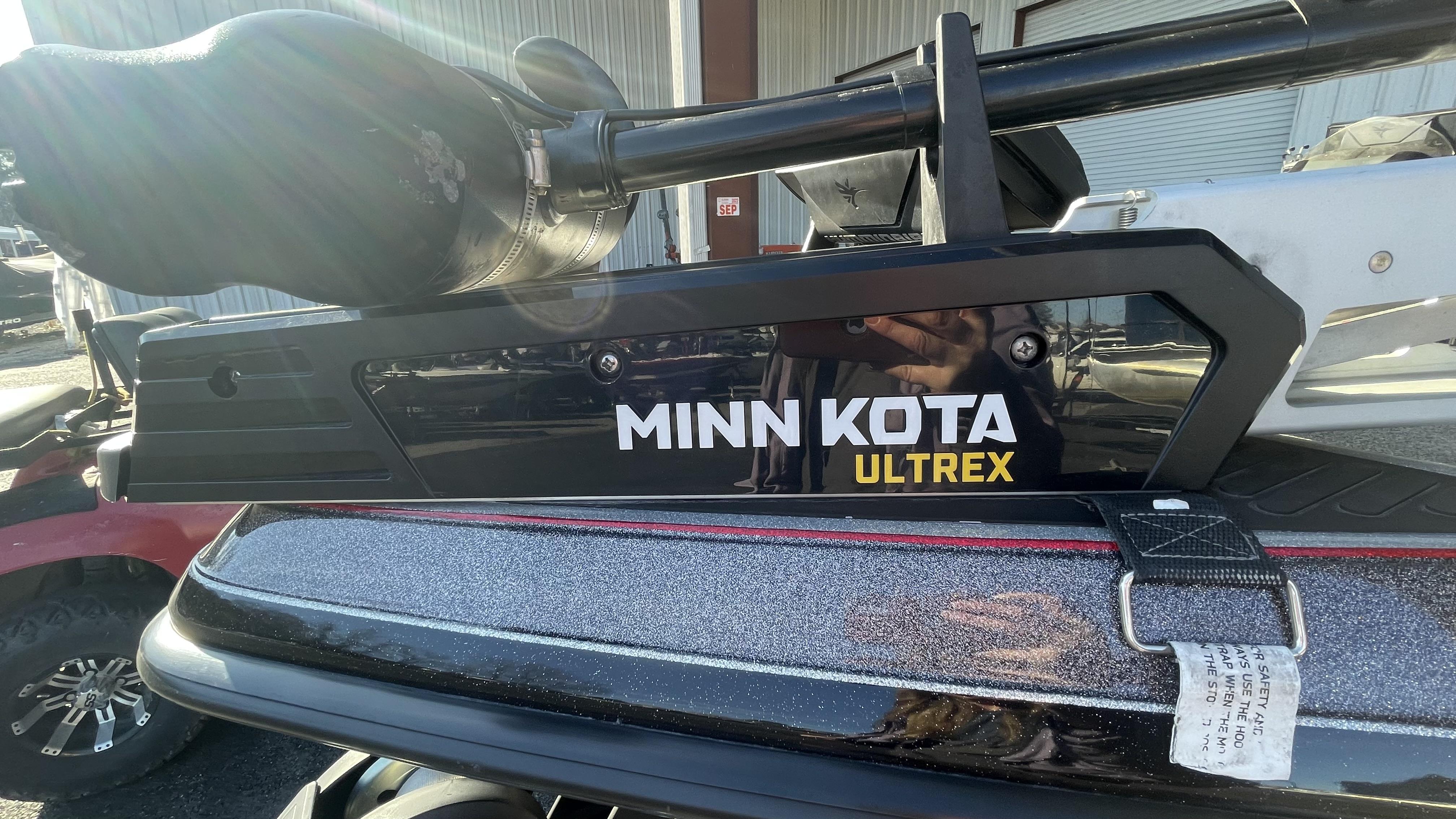 Slide: The Image of Minn Kota Ultrex trolling motor on a 2018 Ranger Z519C boat. - 6