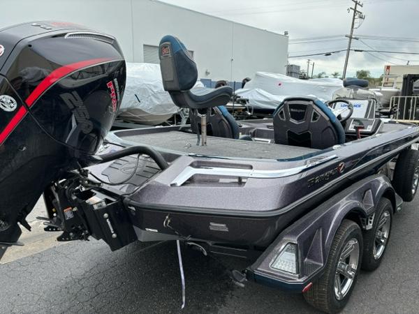 Slide: The Image of 2024 Ranger Z520R Ranger Cup Equipped boat with dual console and powerful outboard motor. - 1