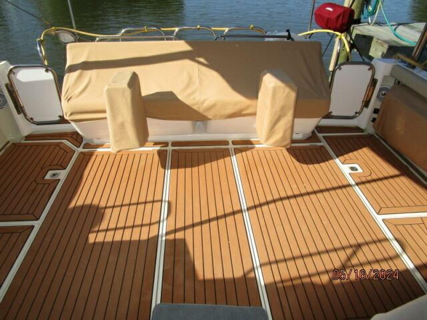 Slide: The Image of 43' Ranger Tugs aftdeck aft seating covered - 4375122