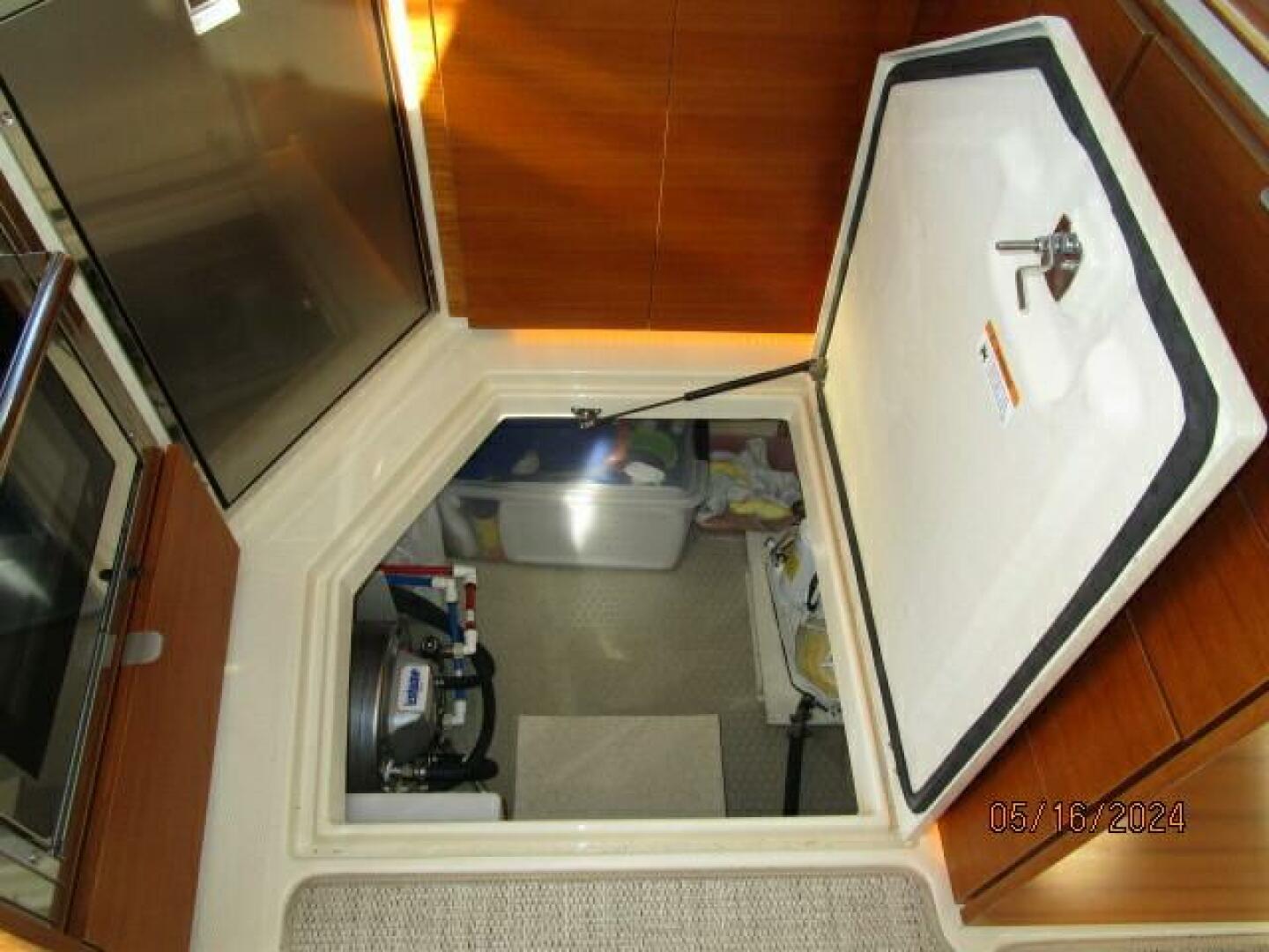 Slide: The Image of 43' Ranger Tugs galley below sole storage - 4375140