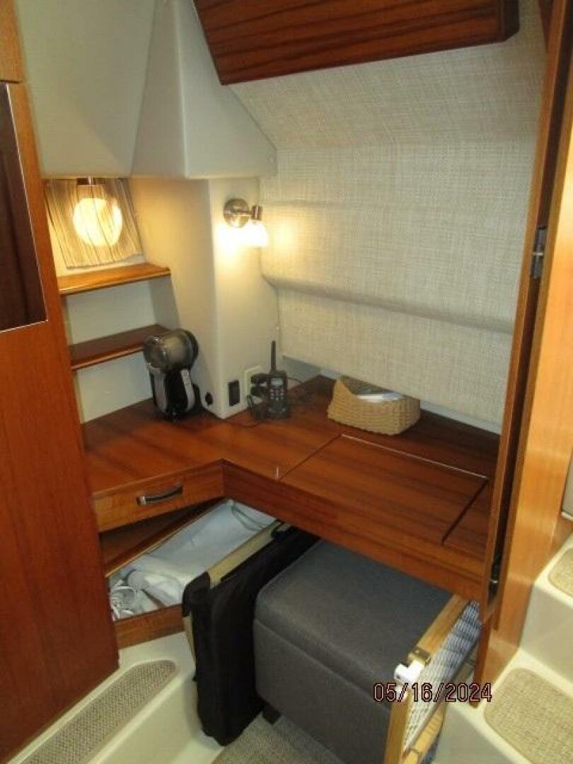 Slide: The Image of 43' Ranger Tugs master stateroom desk - 4375192