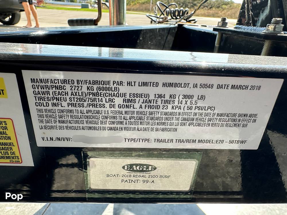 Slide: The Image of Regal 2100 RX SURF 2018 - 14727931