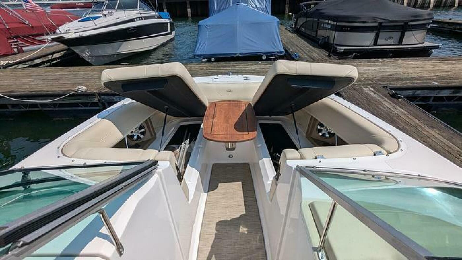 Slide: The Image of Storage under Bow Seats  2018 Regal 26 FasDeck Bow Storage - 5234447