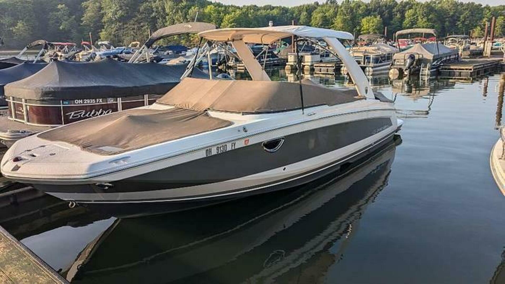 Slide: The Image of Port Side 2018 Regal 26 FasDeck 2018 Regal 26 FasDeck Port Side view with bow and cockpit cover  - 5234451