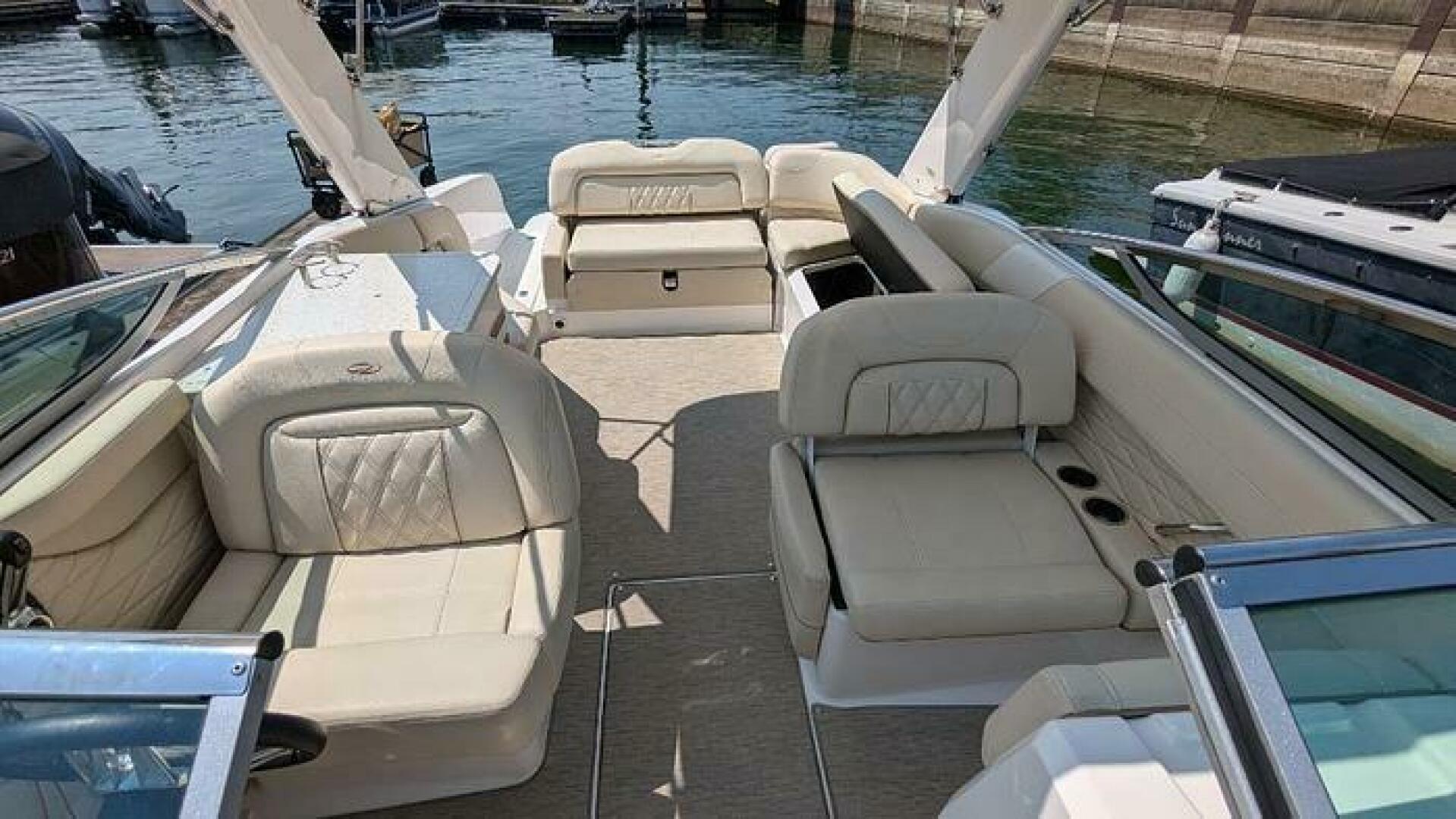 Slide: The Image of 2018 Regal 26 FasDeck Aft Cockpit View  aft cockpit and seating arrangement on the 2018 Regal 26 FasDeck - 5234442