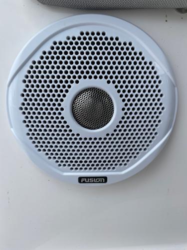 Slide: The Image of Fusion speaker on 2021 Regal 26 Express boat. - 40