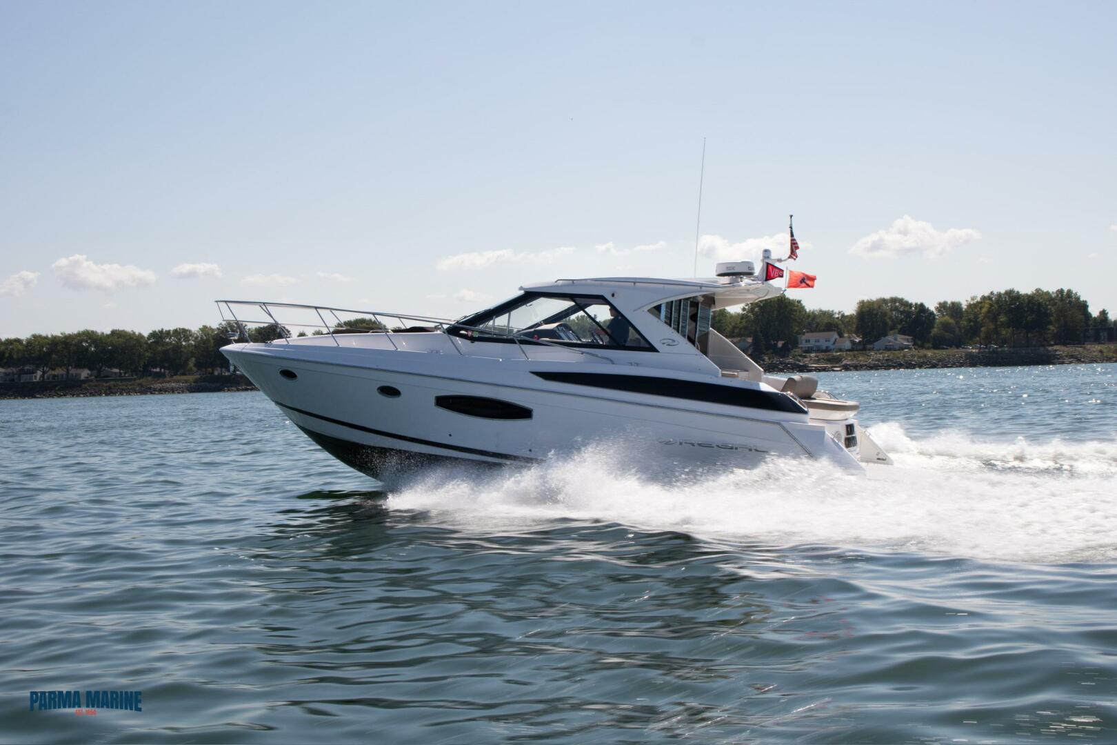 Slide: The Image of 2016 Regal 42 Sport Coupe Running Shot of Vermilion Ohio on the Bristol 2016 Regal 42 Sport Coupe - 5131633