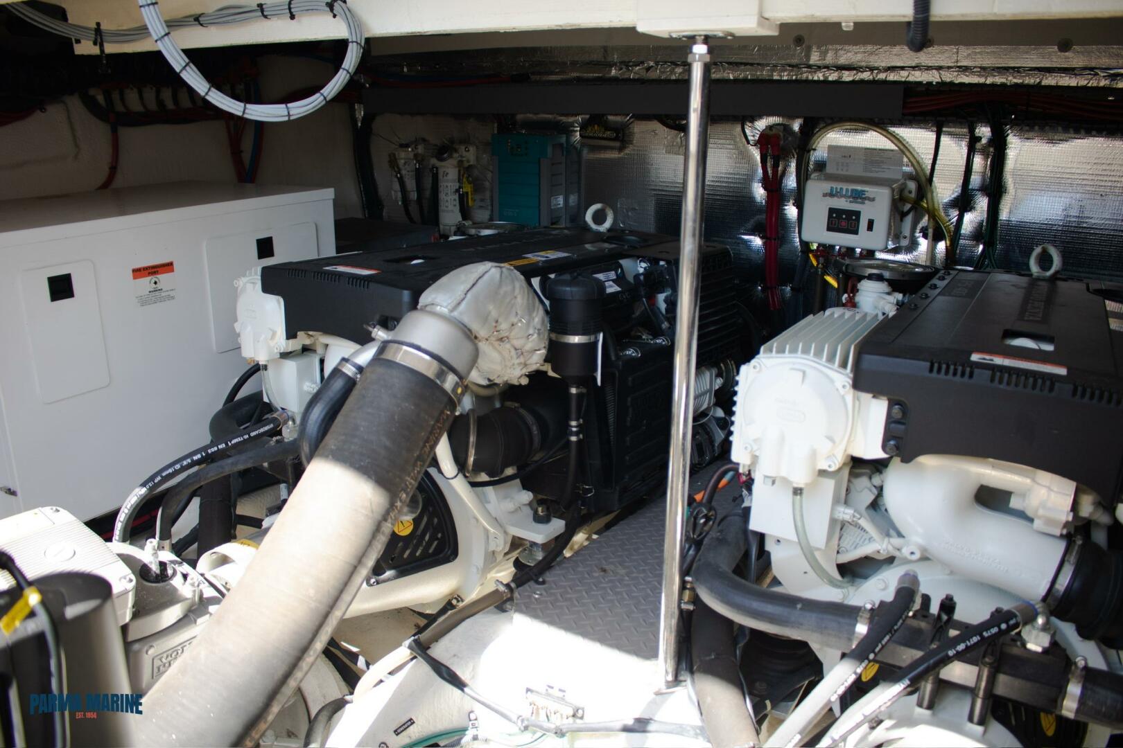 Slide: The Image of Engine and Generator 2016 Regal 42 Sport Coupe Engine Bay - 5131647