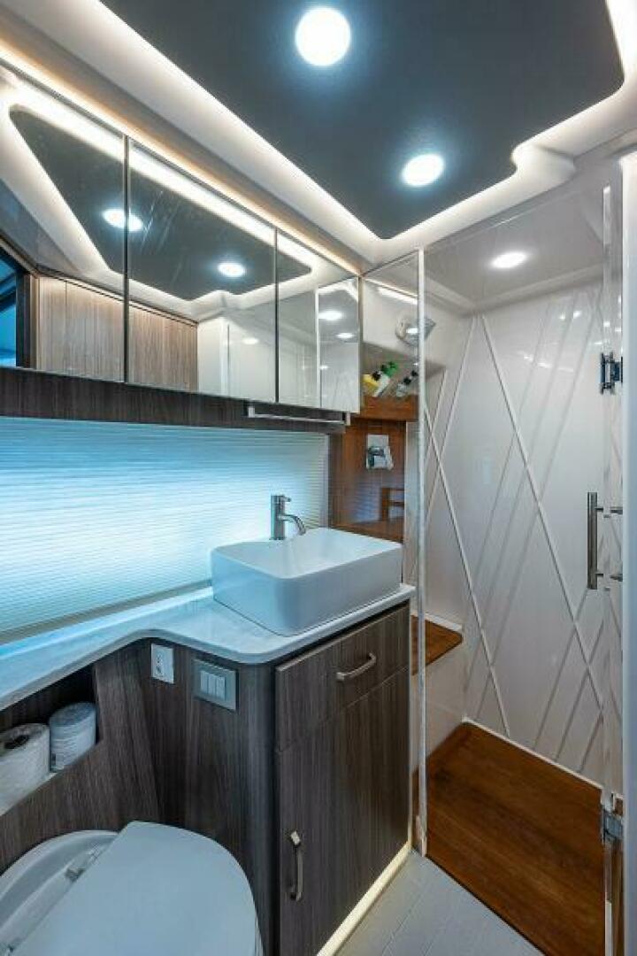 Slide: The Image of Regal 42 - Carchi - Forward Stateroom Head 2022 Regal 42 XO - Carchi - 5331384