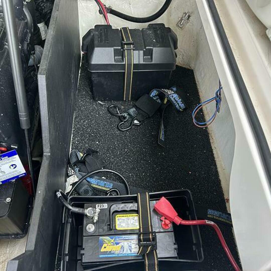 Slide: The Image of Batteries Battery compartment on this 2021 Regal LS4 for sale by Lucas Sochacki at Parma Marine (440) 915-8995 - 5184952