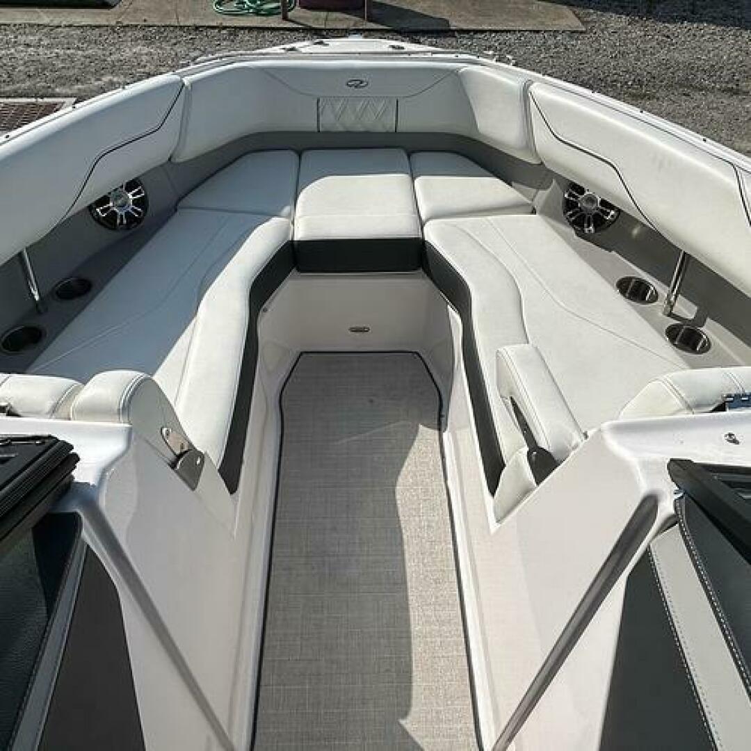 Slide: The Image of Bow Seating Seating in the bow on this 2021 Regal LS4 for sale by Lucas Sochacki at Parma Marine (440) 915-8995 - 5184954