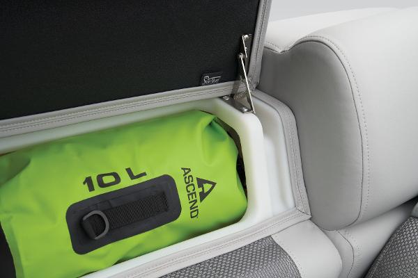 Slide: The Image of Storage compartment in 2024 Regency 230 LE3 Sport with 10L Ascend dry bag. - 18