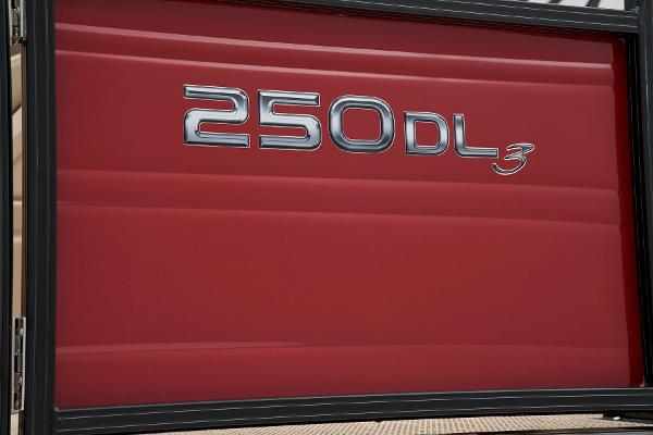 Slide: The Image of 2024 Regency 250 DL3 logo on red background - 22