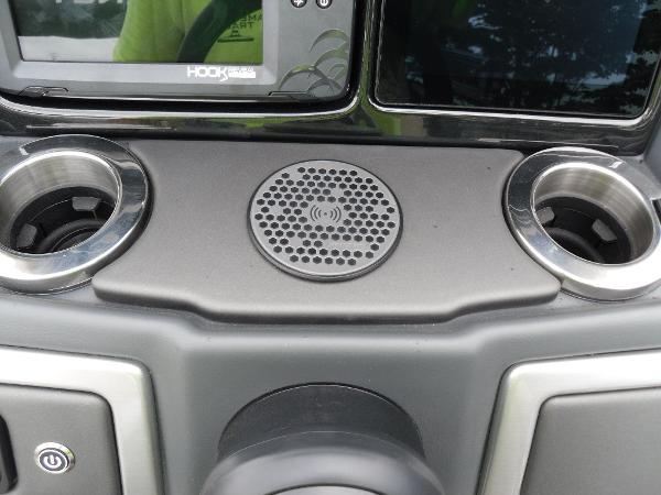 Slide: The Image of Dashboard of 2024 Regency 250 DL3 with cup holders and speaker. - 27