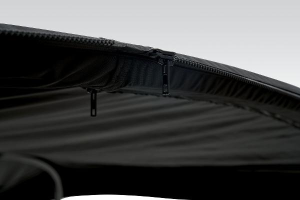 Slide: The Image of Close-up of 2024 Regency 250 DL3 boat canopy zipper. - 35