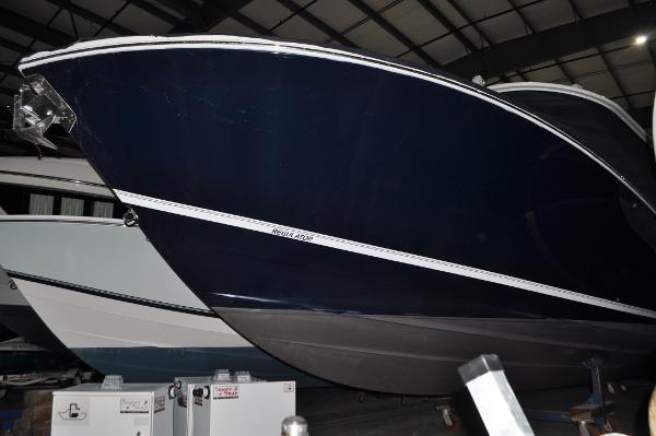 Slide: The Image of 2019 Regulator 34 SS boat in storage facility. - 37