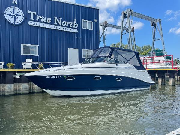 Slide: The Image of 2008 Rinker 260 Express Cruiser docked at True North Yacht Sales. - 1
