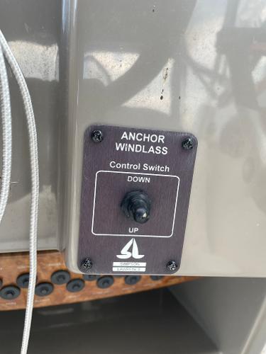 Slide: The Image of Anchor windlass control switch on 2008 Rinker 260 Express Cruiser. - 17