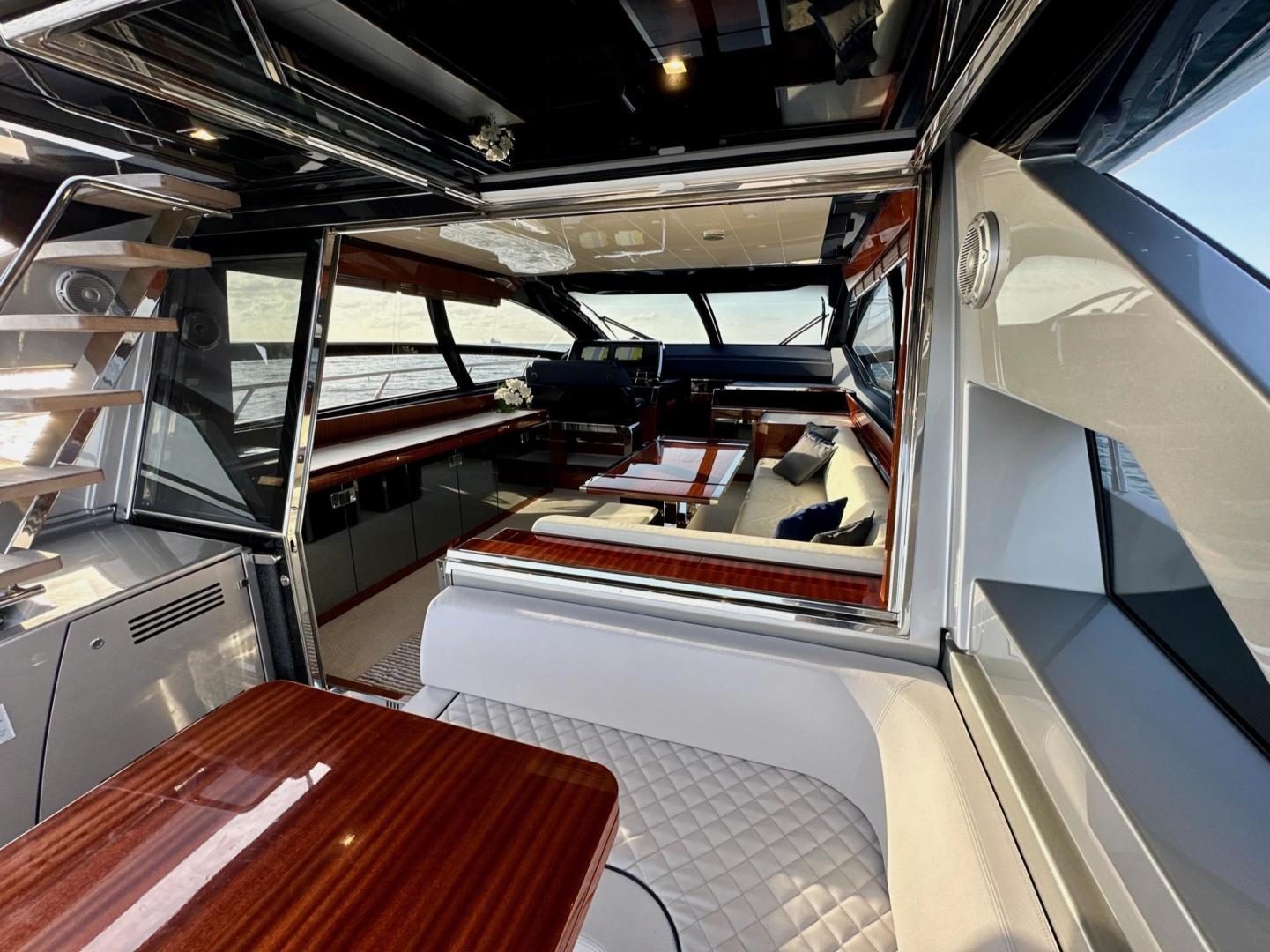 Slide: The Image of View from aft deck into Main salon -66ft Riva 2022 Ribelle - 3651332