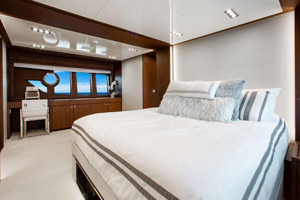 Slide: The Image of Luxurious bedroom interior of 2017 Riva 88 Domino Super yacht. - 35